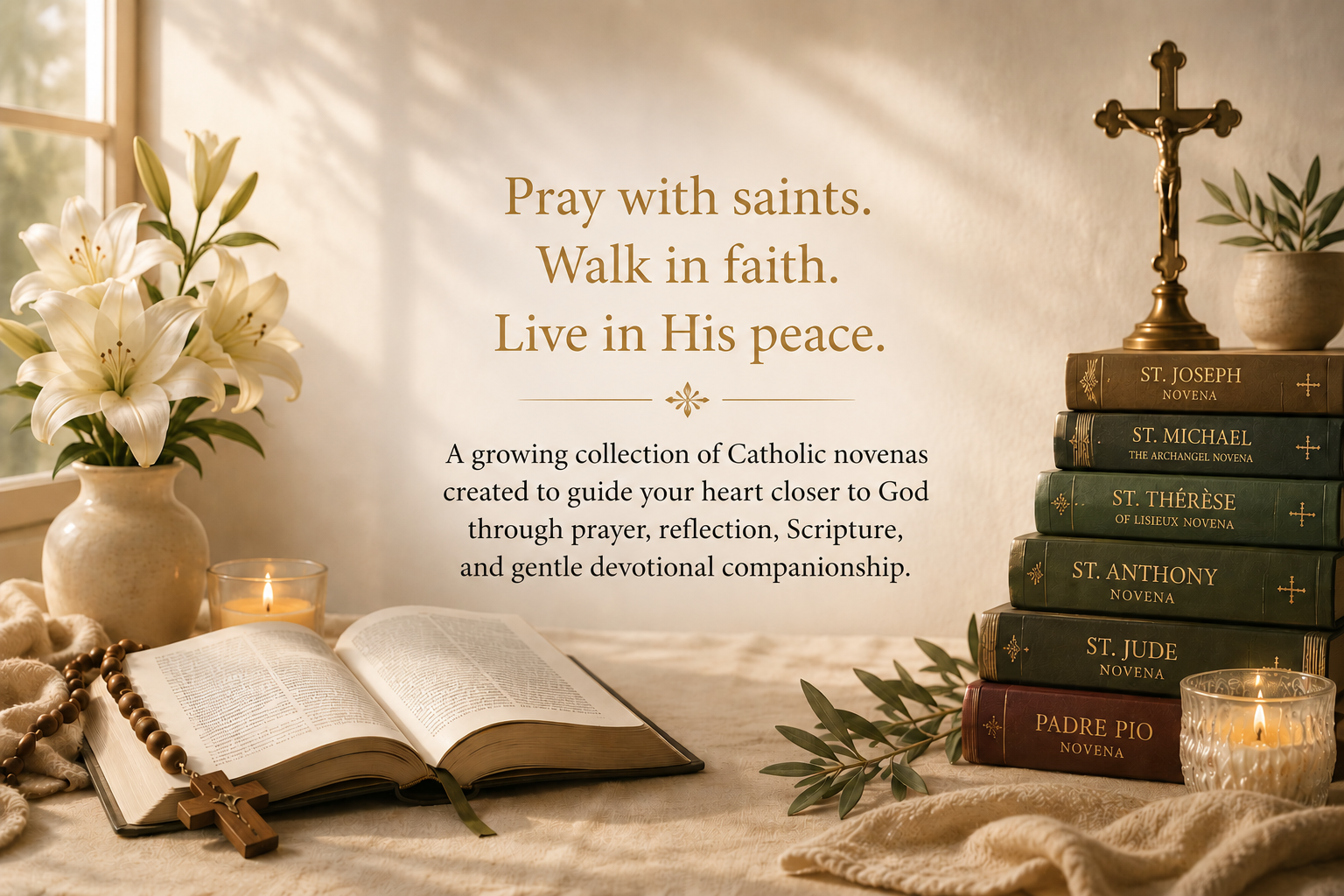 The Divine Trace Novena Treasury Catholic devotional book collection