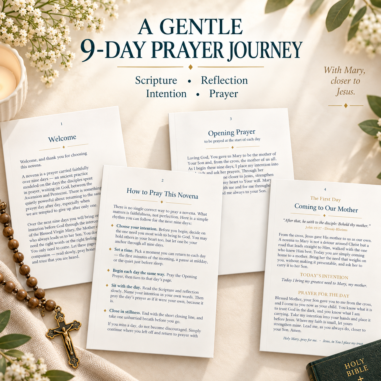 Blessed Virgin Mary 9-Day Novena Prayer Guide - Image 3