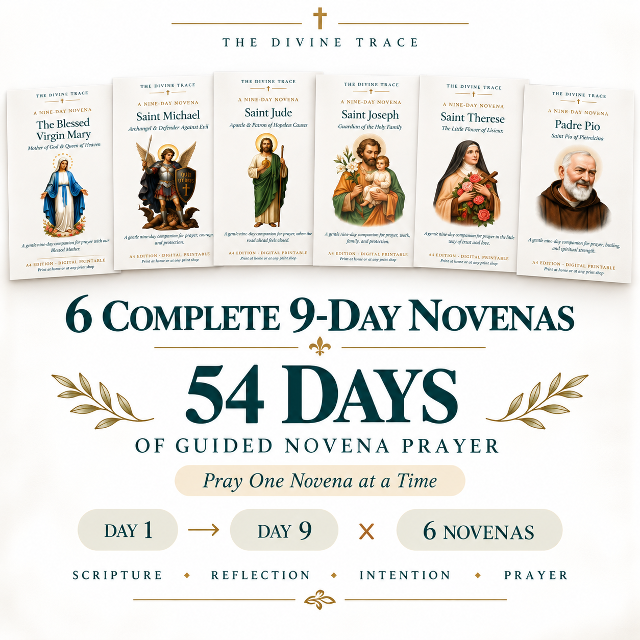 6 Catholic Saints Novenas Prayer Guide Bundle - Image 4