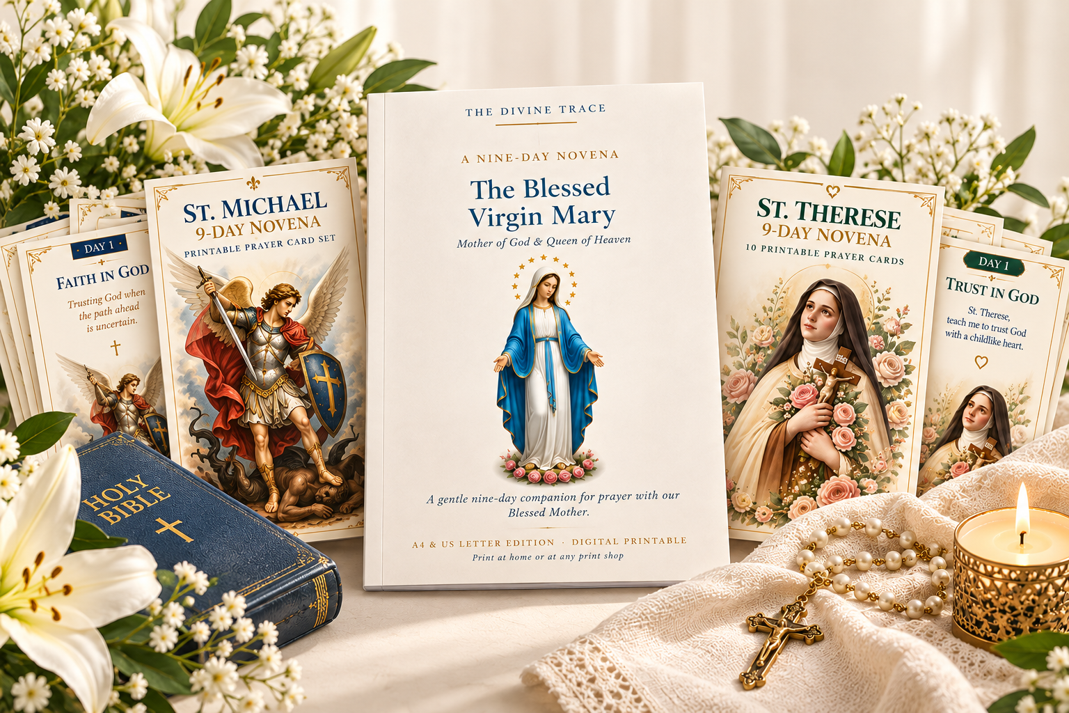 Catholic printable devotionals from The Divine Trace