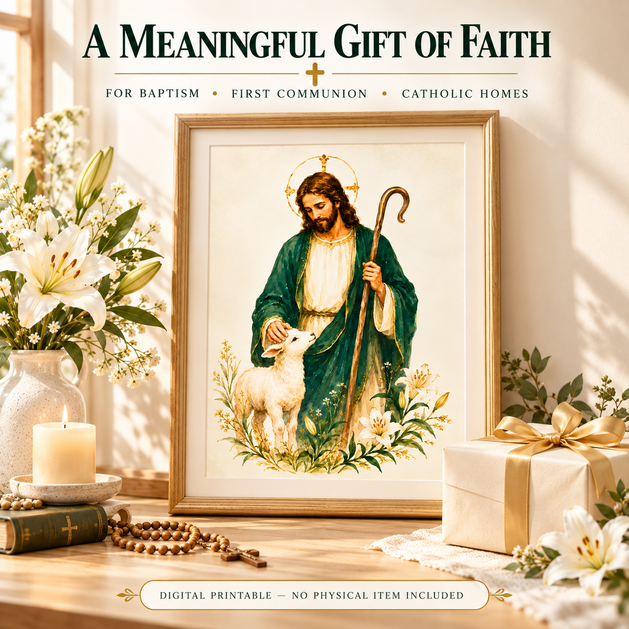 Good Shepherd Catholic Printable Wall Art - Image 4
