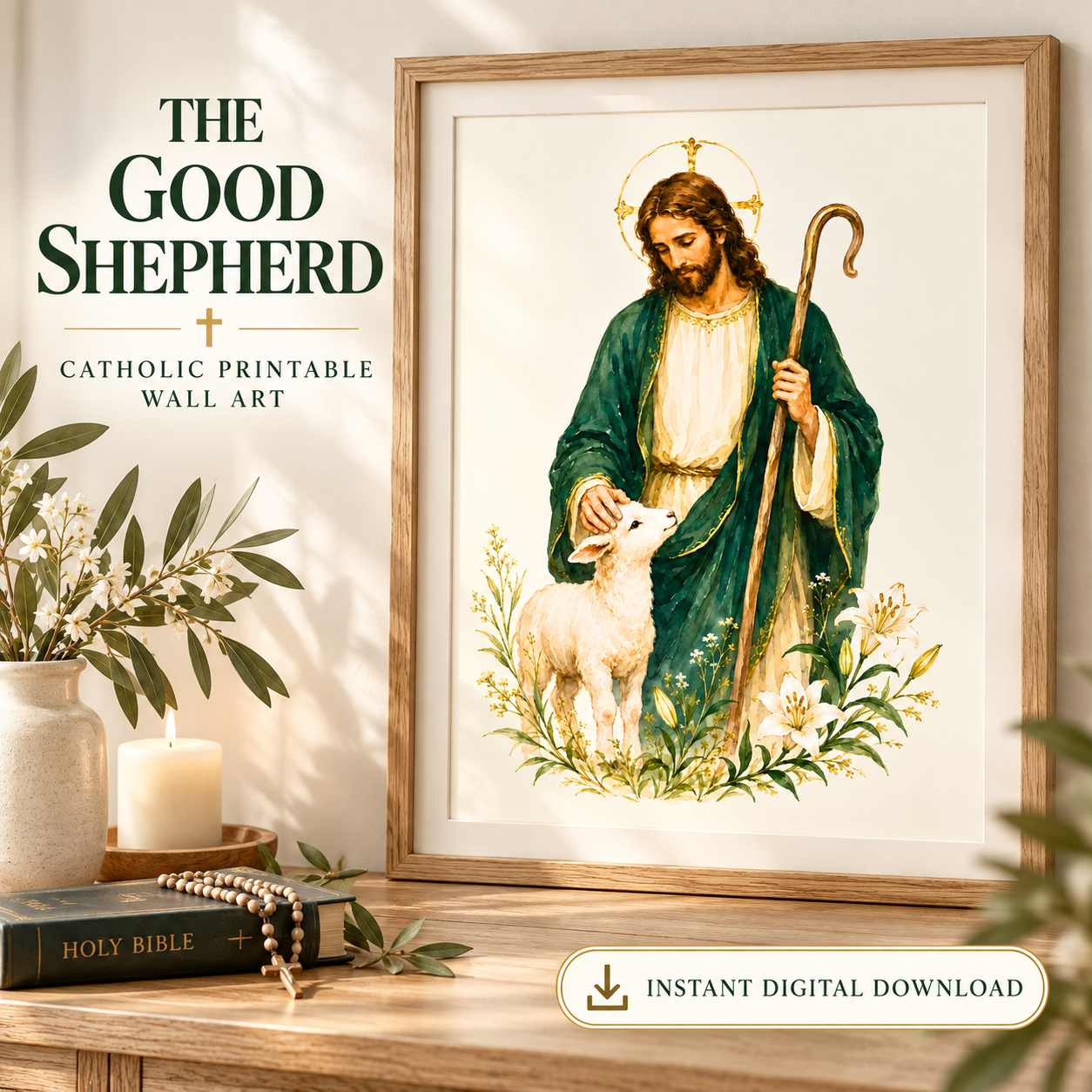 Good Shepherd Catholic Printable Wall Art - Image 6