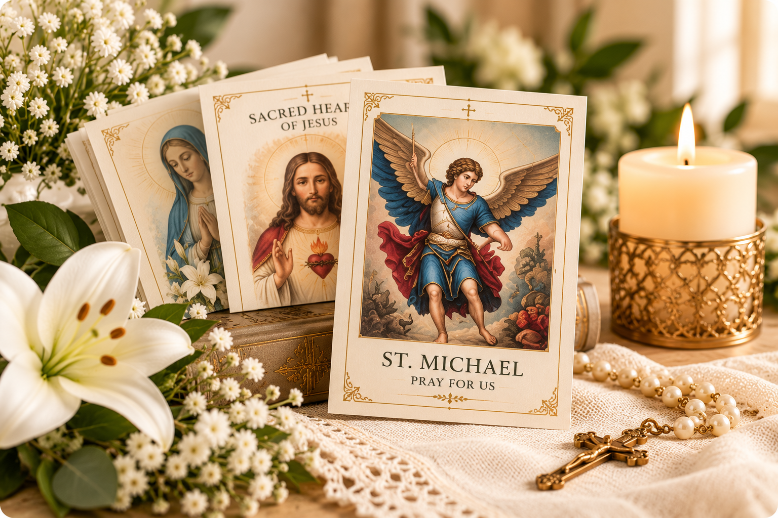Catholic Prayer Cards and Bible Tip-Ins