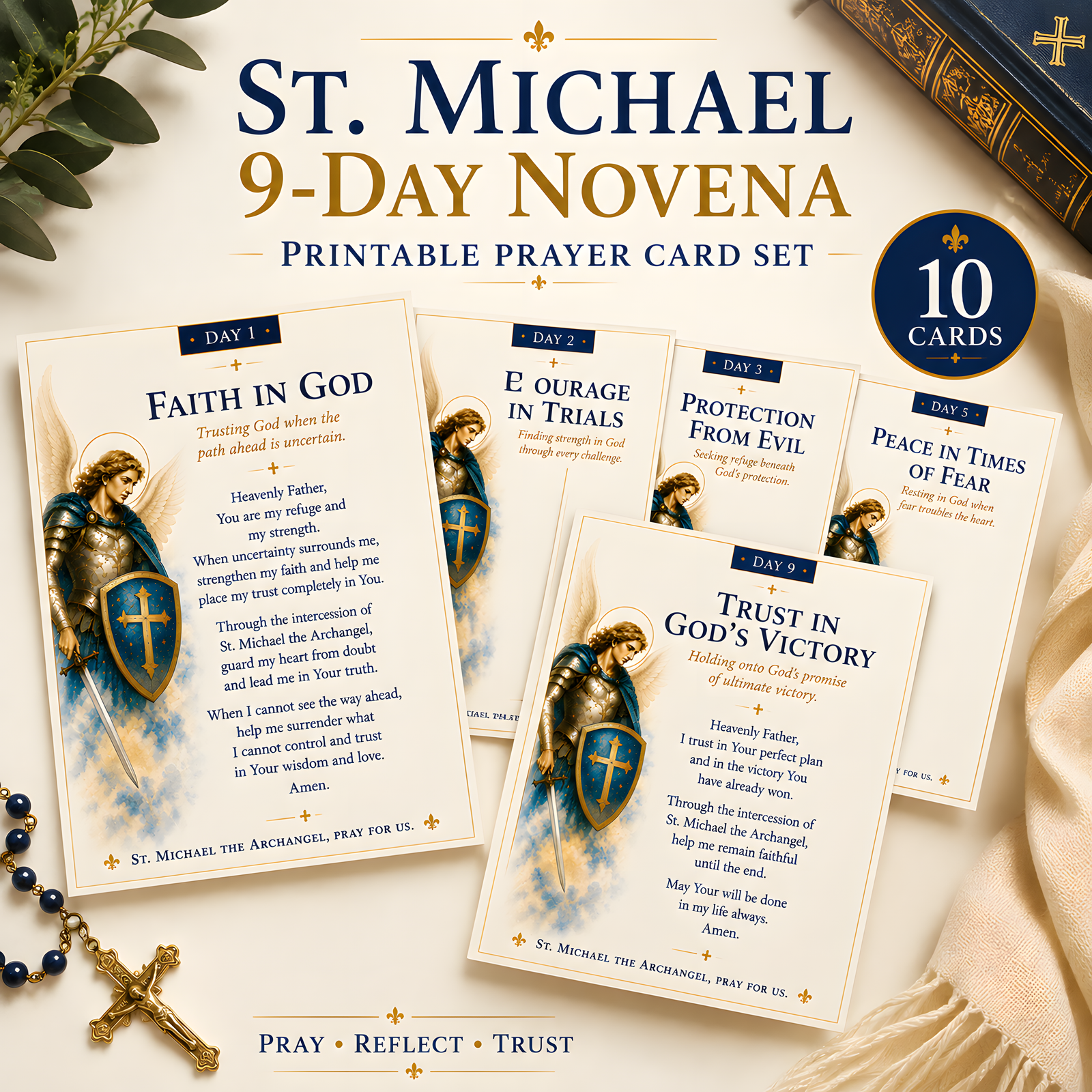 St. Michael 9-Day Novena Prayer Cards