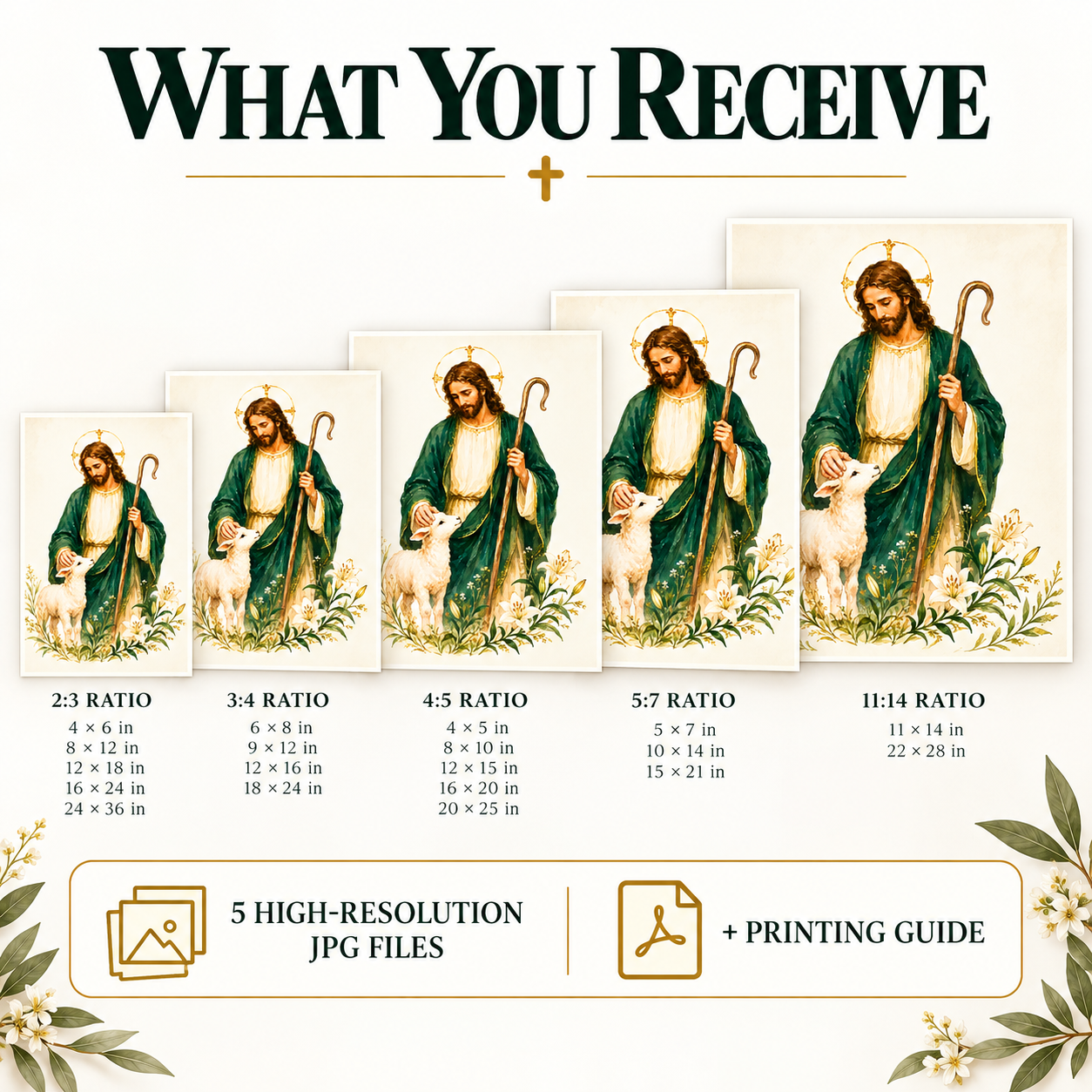 Good Shepherd Catholic Printable Wall Art - Image 2
