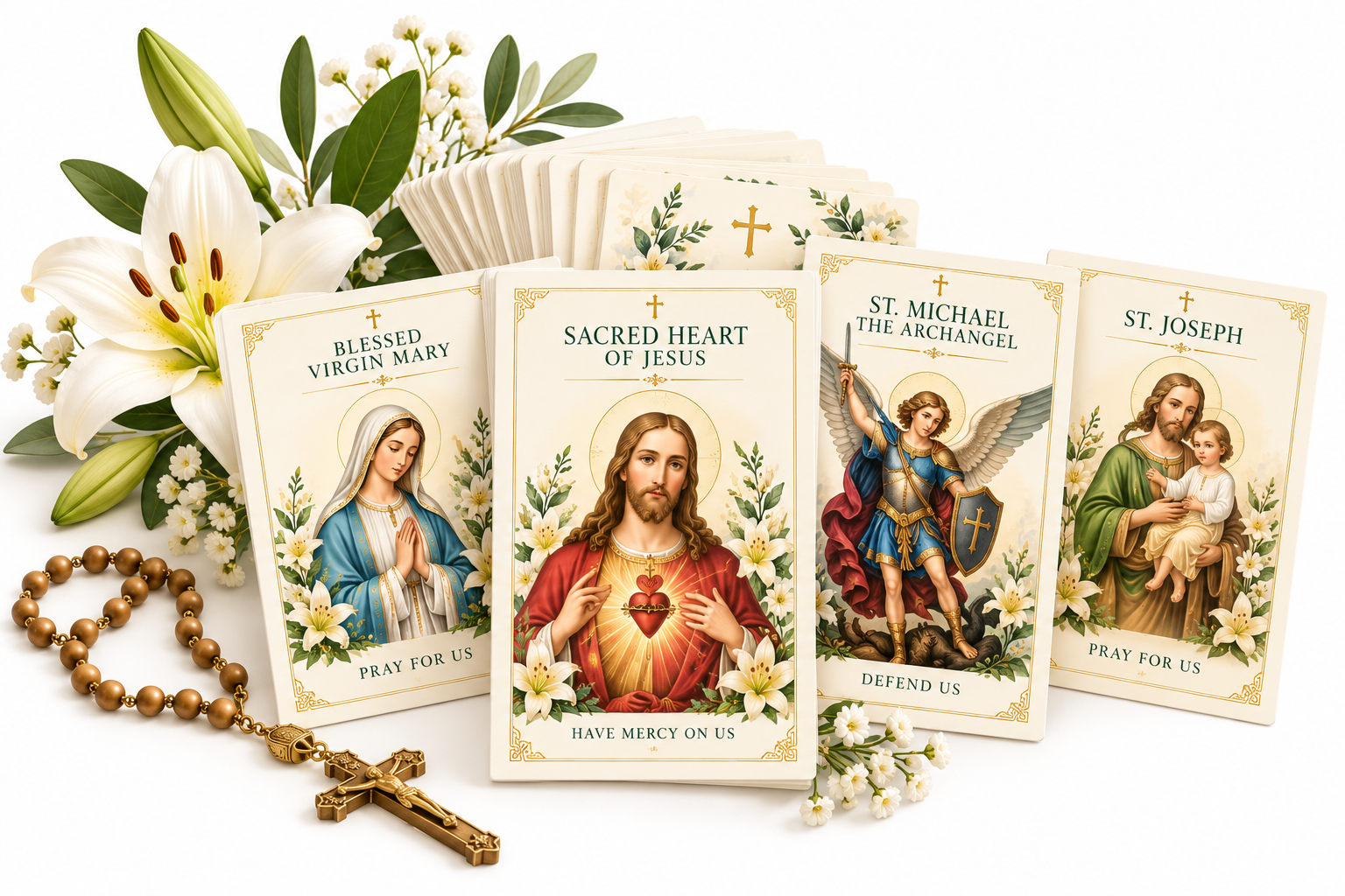 Catholic Prayer Cards and Bible Tip-Ins