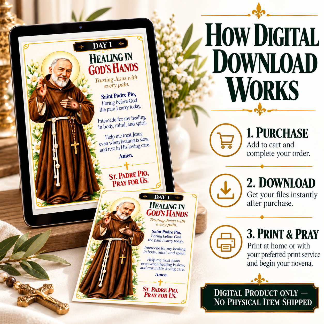 digital padre pio prayer card guide digital padre pio prayer card guide